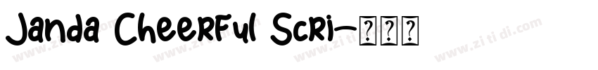 Janda Cheerful Scri字体转换